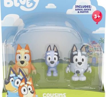 BLUEY FIGURE 2 PACK COUSINS For Cheap