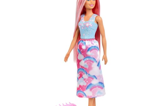 BARBIE HAIR PLAY DOLL - PINK HAIR Cheap