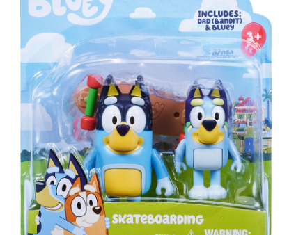 BLUEY FIGURE 2 PACK SKATEBOARDING Online now