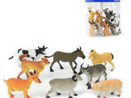 FARM WORLD 8PC FIGURINES Supply