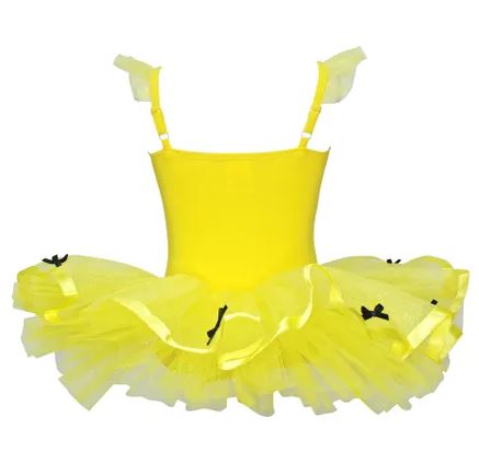 EMMYS BALLET BOWS TUTU SIZE 3 4 YELLOW Fashion