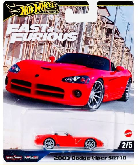 2024 Hot Wheels Fast & Furious Mix 5 2003 Dodge Viper SRT10 Online Hot Sale