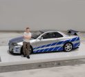 Time Micro Cool Art Fast & Furious Nissan Skyline GTR R34 Online