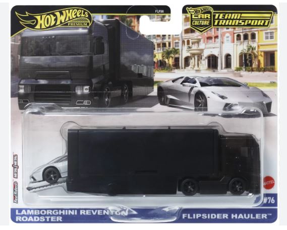 2025 Hot Wheels Team Transport #76 Lamborghini Reventon and Flipside Hauler Fashion