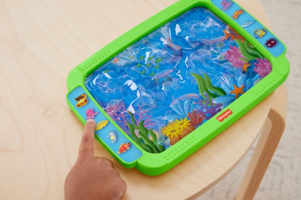 Fisher-Price Sensory Bright Squish Scape Tablet Toy For Preschool Tactile Sensory Play, 1 Piece For Sale