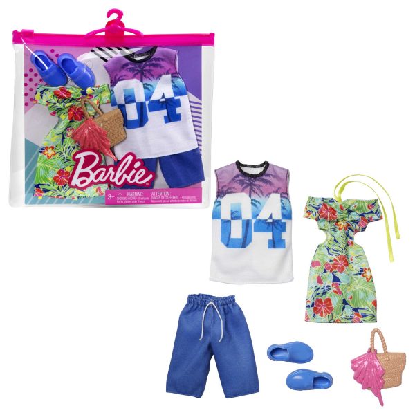 Barbie Clothes, Fashion Pack With 2 Complete Looks For Barbie & Ken Dolls Sale