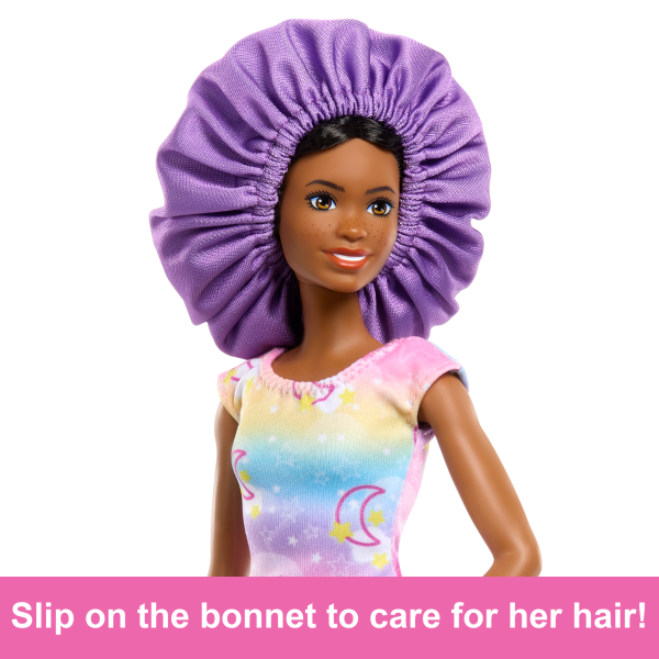 Barbie “Brooklyn” Hairstyling Doll & Playset With 50+ Accessories, Includes Extensions, Bonnet & More Supply