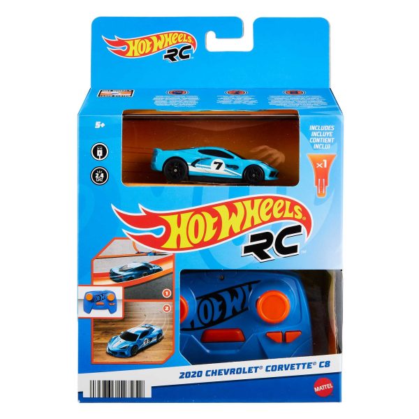 Hot Wheels RC 1:64 Scale C8 Corvette Rechargeable Radio-Controlled Vehicle Sale