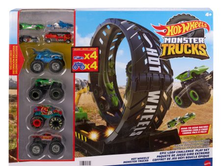 Hot Wheels Monster Truck  Epic Loop Challenge Playset For Sale