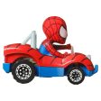 Hot Wheels RacerVerse Veículo de Brinquedo Spider-Man no Spider Buggy Fashion