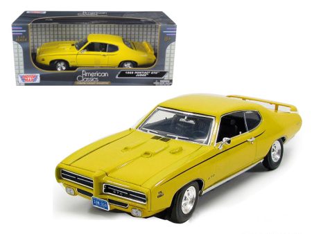 1969 Pontiac GTO Judge Yellow 1 18 Diecast Model Car by Motormax Online now