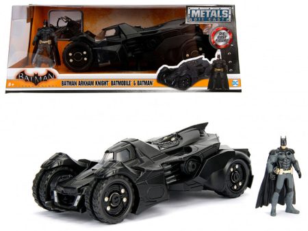 Arkham Knight Batmobile with Batman Diecast Figure 1 24 Diecast Model Online now