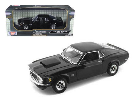 1970 Ford Mustang Boss 429 Black 1 18 Diecast Car Model by Motormax For Discount