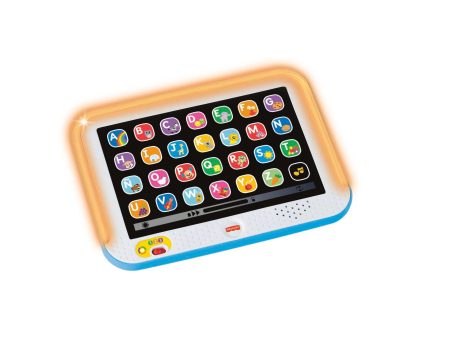 Fisher-Price Ríe y Aprende Juguete para Bebés Tablet de Aprendizaje Crece Conmigo Azul Discount