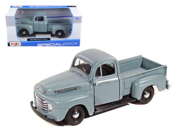 1948 Ford F-1 Pickup Truck Gray 1 25 Diecast Model by Maisto Supply