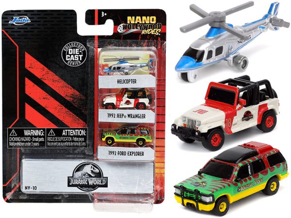 \Jurassic World\  3 piece Set \ Nano Hollywood Rides\  Diecast Models Online Hot Sale