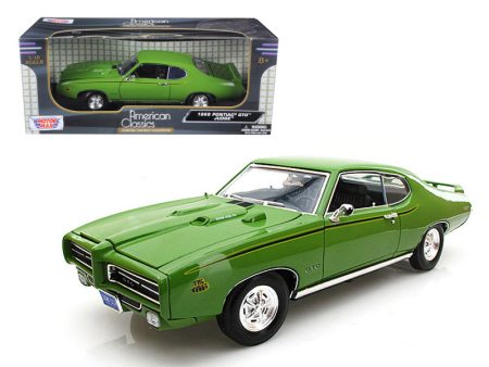 1969 Pontiac GTO Judge Green 1 18 Diecast Car Model by Motormax Discount