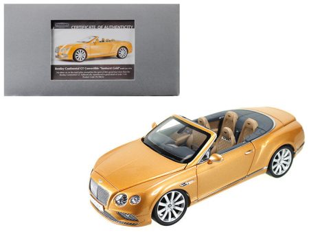 2016 Bentley Continental GT Convertible LHD Sunburst Gold 1 18 Diecast Fashion