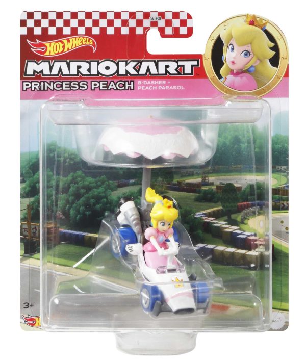 Hot Wheels®  Mario Kart™ Princesse Peach, B-Dasher et parasol pêche For Discount