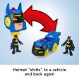 Imaginext DC Super Friends Head Shifters Batman Figure & Batmobile Vehicle Set For Cheap