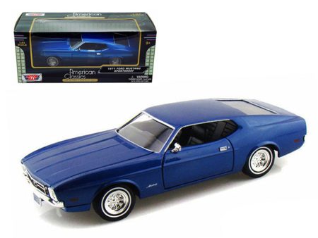 1971 Ford Mustang Sportsroof Blue 1 24 Diecast Model Car by Motormax on Sale