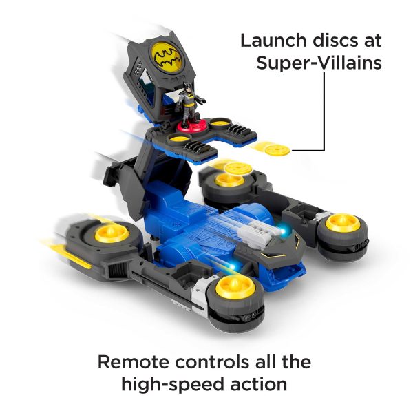 Imaginext DC Super Friends Batman Transforming Batmobile Remote Control Car With Lights & Sounds Sale