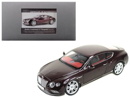 2016 Bentley Continental GT LHD Burgundy 1 18 Diecast Model Car by Discount