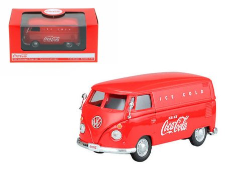 1962 Volkswagen Coca Cola Cargo Van Red 1 43 Diecast Model by Sale