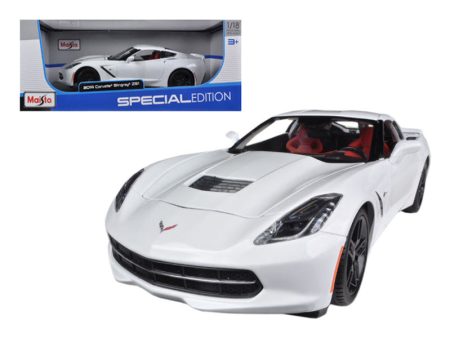 2014 Chevrolet Corvette Stingray C7 Z51 White 1 18 Diecast Model Car For Discount