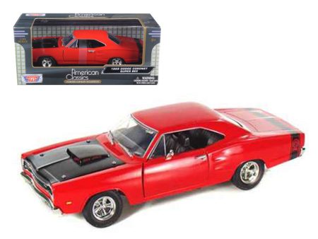 1969 Dodge Coronet Super Bee Red 1 24 Diecast Model Car by Motormax Online