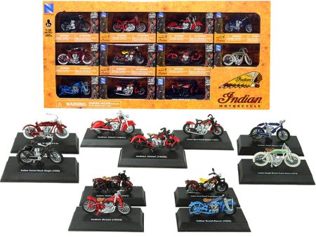 \Indian Motorcycle\  Set of 11 pieces 1 32 Diecast Motorcycle Models Fashion