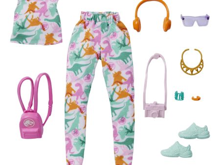 Barbie Clothing & Accessories Inspired By Jurassic World With 10 Outfit & Storytelling Pieces For Barbie Dolls For Discount