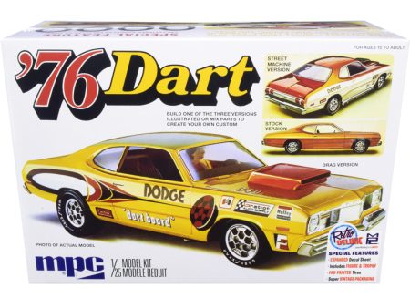 Skill 2 Model Kit 1976 Dodge Dart Sport with Two Figurines 3 in 1 Kit Online now