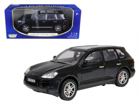 2008 Porsche Cayenne Turbo Metallic Black 1 18 Diecast Model Car by For Discount