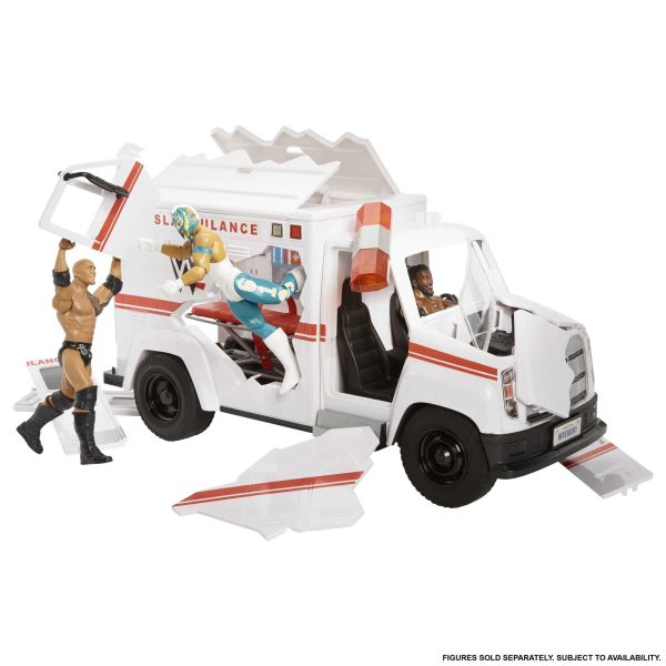 WWE Action Figure Vehicle Wrekkin Slambulance Ambulance Supply