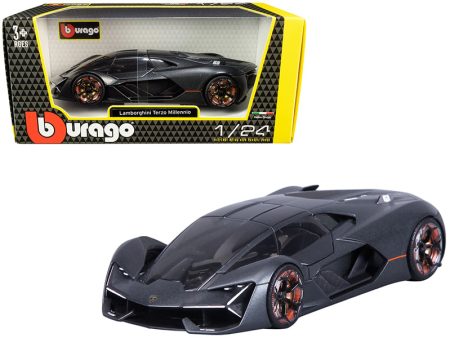 Lamborghini Terzo Millennio Dark Gray Metallic with Black Top and on Sale