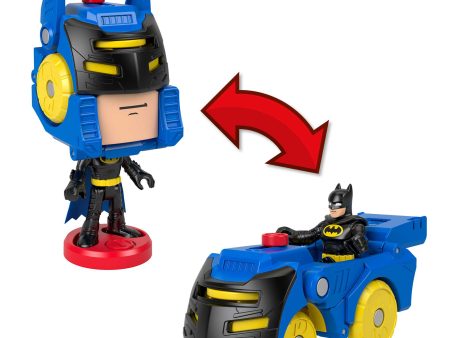 Imaginext DC Super Friends Head Shifters Batman Figure & Batmobile Vehicle Set For Cheap