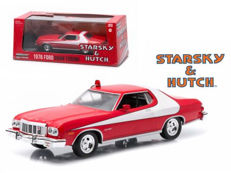 1976 Ford Gran Torino Red with White Stripe \Starsky and Hutch\  on Sale