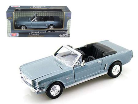 1964 1 2 Ford Mustang Convertible Light Blue 1 24 Diecast Model Car by Cheap