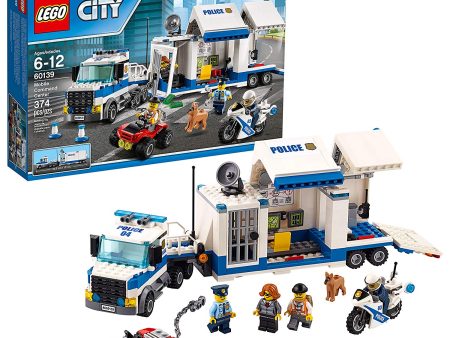 LEGO City Police Mobile Command Center Truck 60139 Building Toy, Action Cop Motorbike and ATV Play Set for Boys and Girls aged 6 to 12 (374 Pieces) Sale