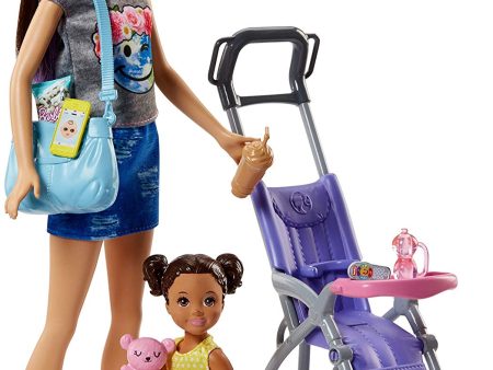 Barbie Skipper Babysitters Inc. Doll and Stroller Playset Fashion